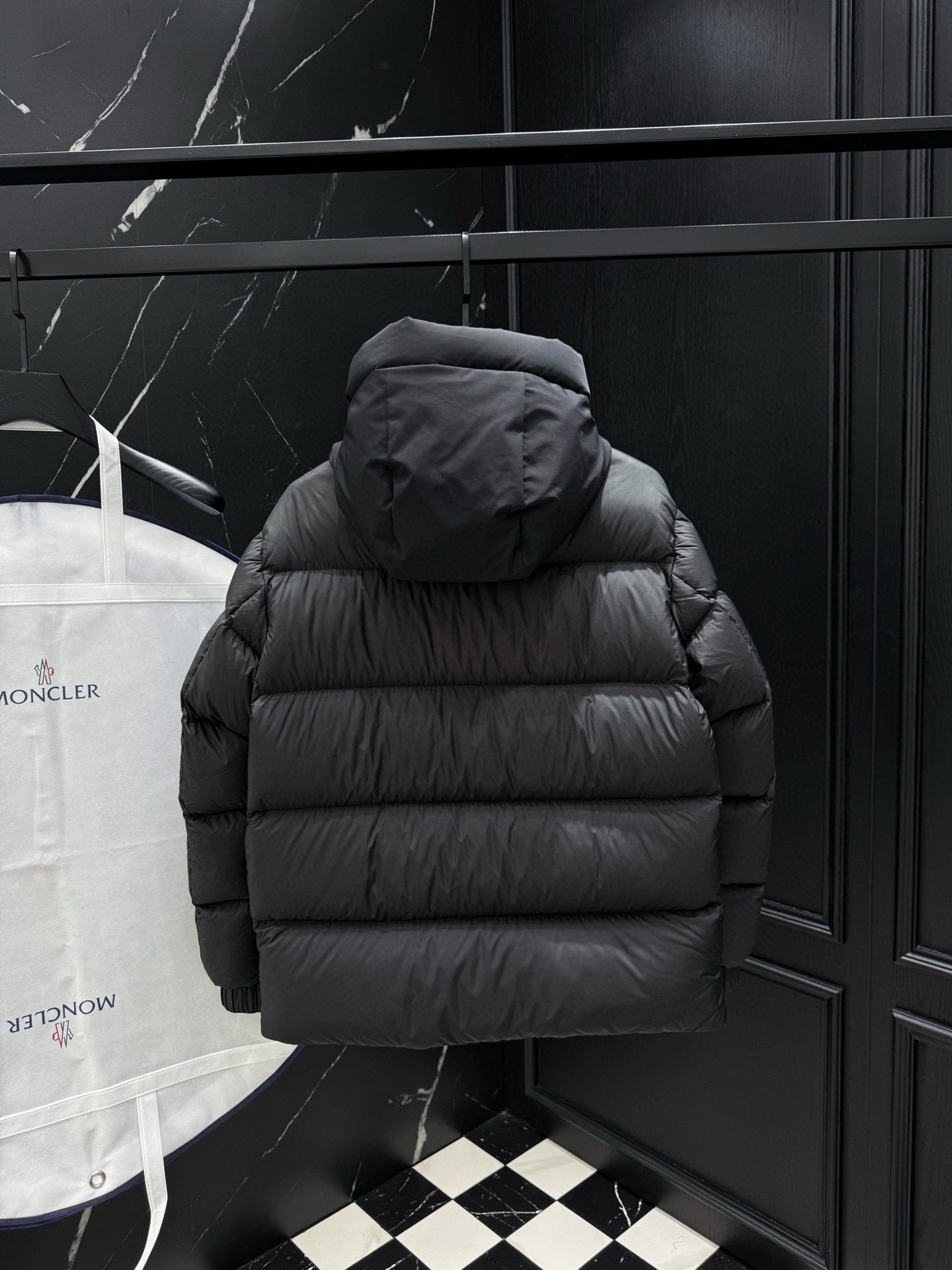 MONCLER Madeira Hooded Short Down Jacket