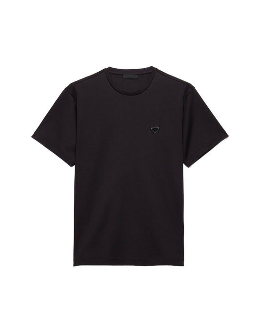 Prada logo-plaque T-shirt
