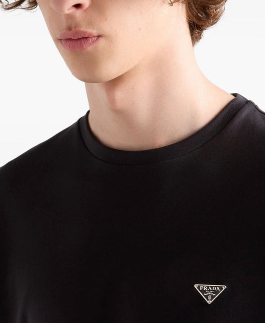 Prada logo-plaque T-shirt