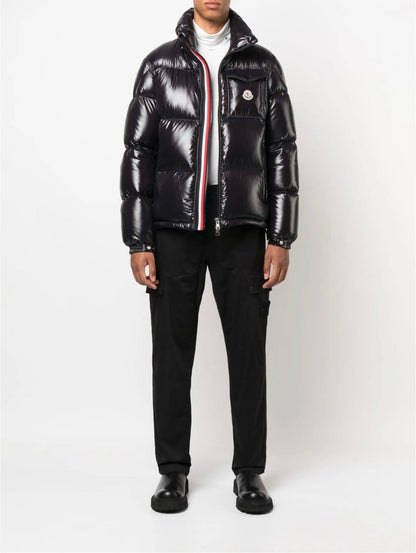 Moncler high-shine padded jacket in black