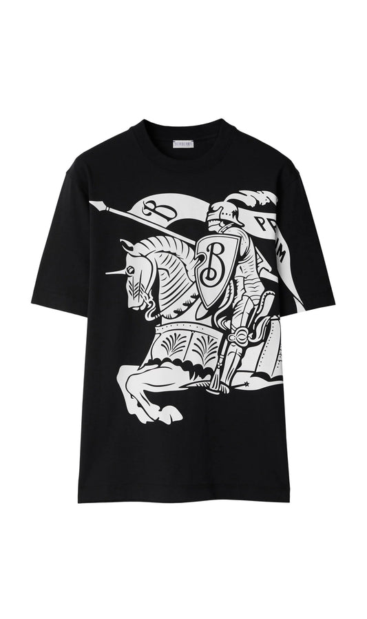 Burberry Equestrian Knight-print cotton T-shirt