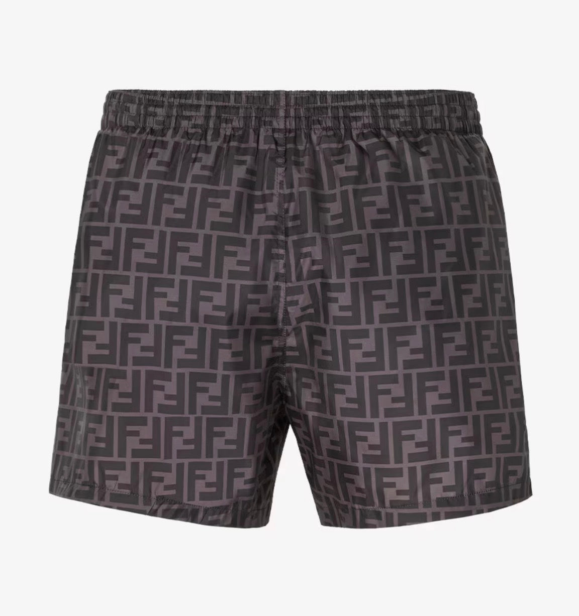 FENDI Black nylon swim shorts