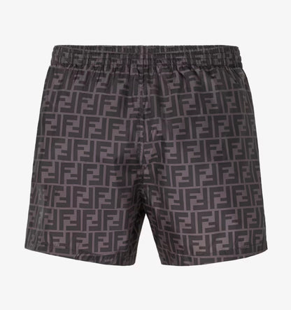 FENDI Black nylon swim shorts
